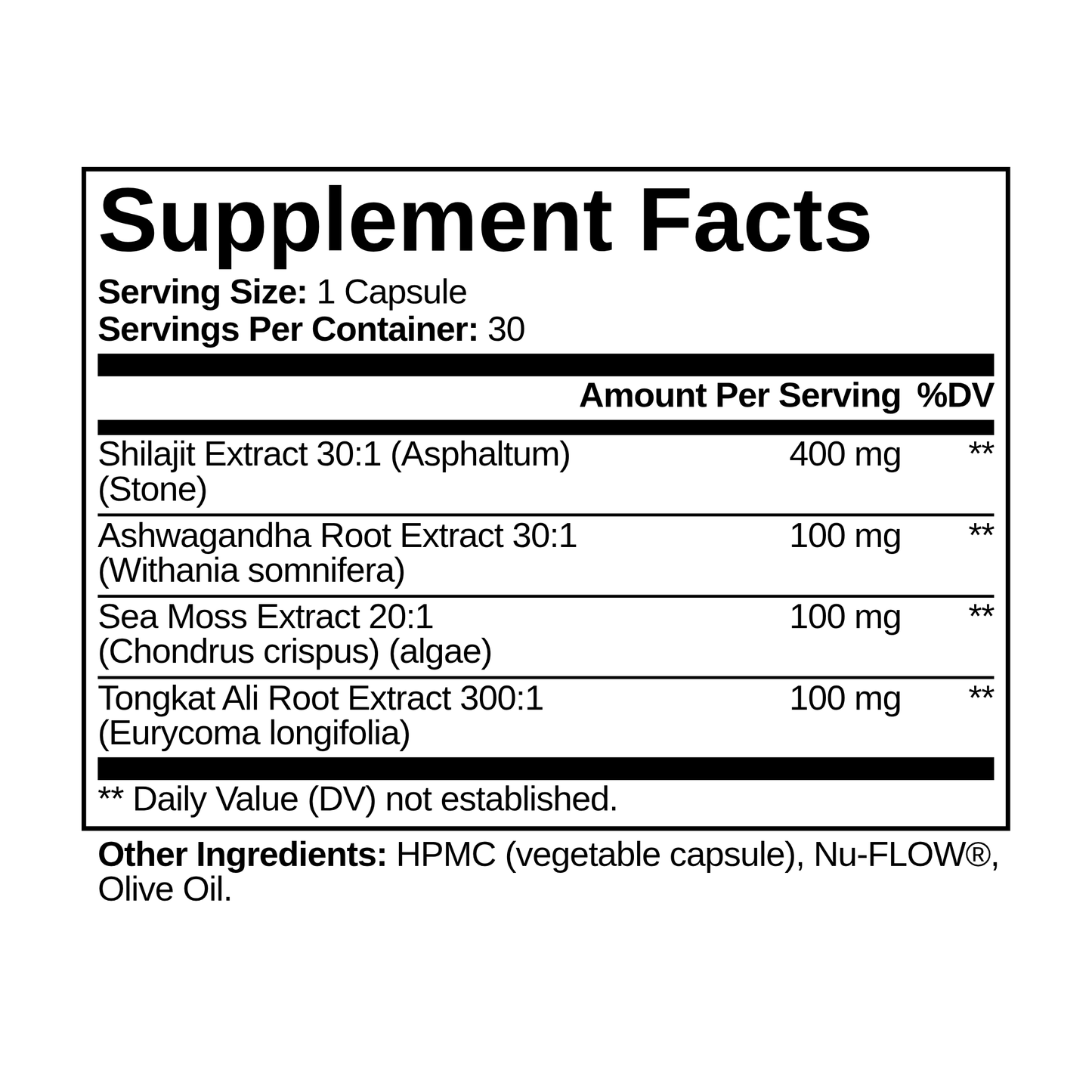 Shilajit Adaptogen Complex